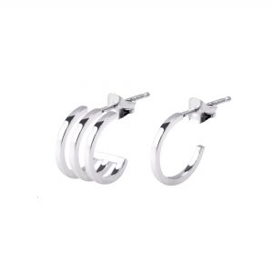 PENDIENTE 3 AROS PLATA